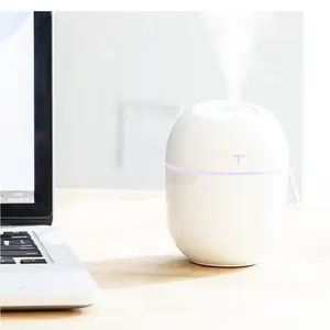 Anti-Gravity Droplet Humidifier with LED Smart Display Clock - USB