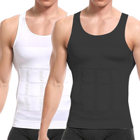 Débardeur de compression pour homme, gaine amincissante et sculptante, gilet de maintien abdominal, sous-vêtement pour l'entraînement et le quotidien