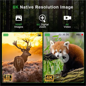 Jumelles de vision nocturne infrarouge 3D VR à l'œil <span class=keywords><strong>nu</strong></span>, 1000M, caméra télescope numérique 4K UHD pour la chasse avec boussole et vue en direct - Product Image 6