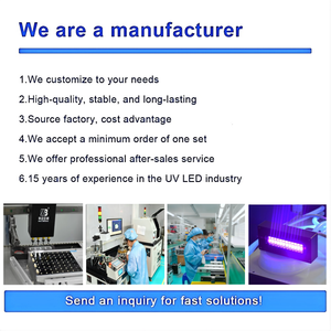 หลอดไฟยูวีกำลังสูง 300 วัตต์ สำหรับงานพิมพ์สกรีนกาว 365-405 นาโนเมตร พร้อมหลอดไฟ LED สำหรับอบหมึกสีน้ำเงิน ใช้ในทางการแพทย์ ตัวหลอดทำจากอลูมิเนียมอัลลอยแบบพกพา - Product Image 5