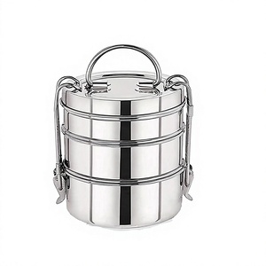 Article très vendu : Boîtes à lunch isothermes en acier inoxydable au design traditionnel pour hôtel, bureau, école, usage adulte - Product Image 5