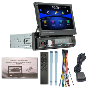 Reproductor MP5 Estéreo para Auto con Pantalla Táctil HD Universal de <span class=keywords><strong>7</strong></span> Pulgadas con Apple CarPlay, Android Auto, Mirror Link y Soporte para Wi-Fi - Product Image 1