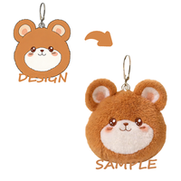 Fabricant de jouets en peluche, porte-clés en peluche personnalisé, porte-clés en peluche Teddy personnalisé par un fabricant de jouets professionnel