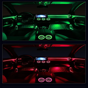 Luci Ambientali LED a 64 Colori per Bocchette Mercedes Benz W177 W118 <span class=keywords><strong>W247</strong></span> Classe A/<span class=keywords><strong>B</strong></span>/CLA/GLA/GLB Lampada Decorativa RGB per Interni Auto - Product Image 5