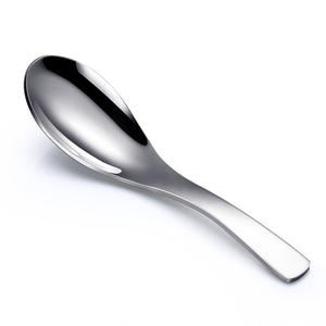 Cuchara Jazz Spoon 304 de acero inoxidable, cuchara redonda con cuerpo recto, acabado brillante para alimentación de bebés de 0 a 12 meses, color sólido - Product Image 3