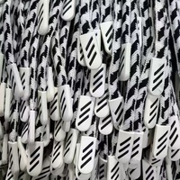 Cordons de remplacement en silicone personnalisés pour vêtements Cordon de serrage plat Corde pour pantalon avec logo à capuche personnalisable