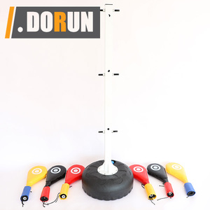 DorunFit <span class=keywords><strong>DR</strong></span>-BX069 Bersertifikasi ISO9001, Penyangga Lantai Baja PVC Tugas Berat untuk Target Tendangan, 6 Buah Bantalan Tendangan, Braket Bebas Genggam - Product Image 2