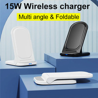 Großhandel 2-in-1 Kabelloses Ladegerät Ständer Handyhalter 3W 15W Max Schnellladung Kabelloses Ladegerät für iPhone