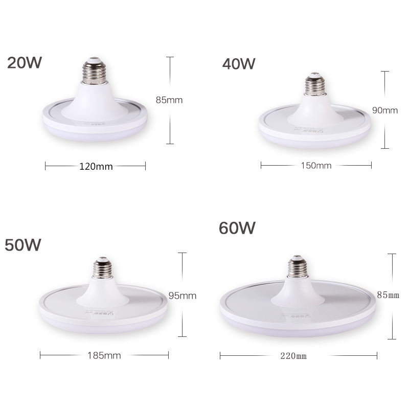 Canmeijia CMJ-FDD UFO LED Bulb Light - 50W 6500K E27 Base High Lumen Bulb