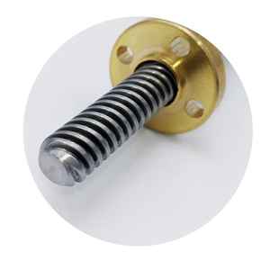 อุปกรณ์เสริมเครื่องจักร T5-T180 สกรูทรงสี่เหลี่ยมคางหมู แบบกำหนดเองได้ พร้อมน็อตคู่ SUS สำหรับเครื่องพิมพ์ 3 มิติ/เครื่อง CNC T5 Trapezoida - Product Image 1