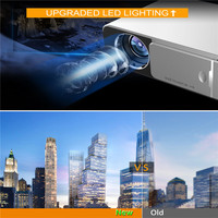 Proyektor Multimedia Digital LCD Wifi Portabel 1080p Smart Video Home Theater Cinema T6 3000 Lumens hd Led Proyektor