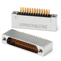 Connecteur Micro-D Série J30JZ 9-100 Broches Équivalent MIL-DTL-83513 Interconnexion Miniature D-Sub Haute Fiabilité J30JZLN9TJCA000