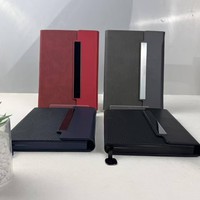 Cuaderno Personalizable A5 con Tapa Dura de PU, Triple Pliegue, Cierre Magnético, Encuadernación Inalámbrica con Pegamento, para Regalo, Oficina, Reuniones de Negocios