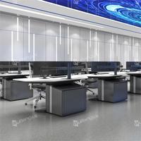 Bureau de salle de contrôle de la console centrale de commande intelligente et ergonomique avec des fonctionnalités de haute technologie pour une utilisation au bureau