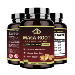 Suplemento Herbal 7 en 1 Maca Plus para la Vitalidad Masculina, Aumento de Energía y Tamaño para Adultos, 2 Cápsulas Diarias, 60 Cápsulas - Product Image 2