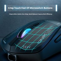 ONIKUMA CW917 Mouse Berkabel+Nirkabel Isi Ulang 400mAh Ergonomis Senyap Mouse 2.4G Receiver Mecha Gaming Mouse Laptop Komputer