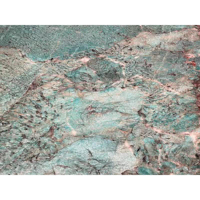 Table à manger rectangulaire en marbre vert de luxe pour hôtels et villas