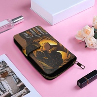 Portefeuille de luxe de concepteur de haute qualité pour les femmes fille africaine un enfant de Dieu personnaliser le portefeuille d'embrayage