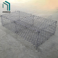 Conception de mur de soutènement de panier de maille de Gabion de fil de fer tissé avec Gabion rempli de pierre pour l'usage de chantier de construction