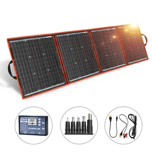 Panneau solaire pliable 160W Etfe Panneau solaire portable pliable pliable Panneaux solaires flexibles pour voiture