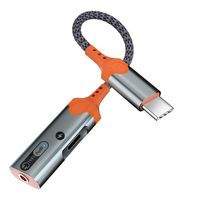 Adaptor Pengisian Daya Audio USB C 2 in 1 60W PD Splitter Hi Fi DAC untuk iPhone 17 16 15 Samsung Galaxy S25 S24 Pixel Tablet