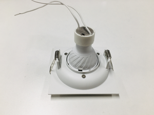 Cadre de projecteur en alliage d'aluminium rond carré, blanc, encastré, <span class=keywords><strong>GU10</strong></span> GU5.3 COB, plafonnier, <span class=keywords><strong>spot</strong></span>, downlight - Product Image 2