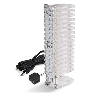 KS16 Kit Penganalisa Spektrum Audio Musik, USB 5V LED Layar Tingkat Kubus Kristal Fantasi Spektrum Suara VU <span class=keywords><strong>Meter</strong></span> Yang Sangat Akurat - Product Image 2