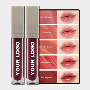 प्राइवेट लेबल वेगन लिक्विड मैट लिपस्टिक वाटरप्रूफ न्यूड ग्लॉसी शिमर लिप ग्लॉस पेंसिल शेप मिनरल सनस्क्रीन शाइनी लिप - Product Image 3