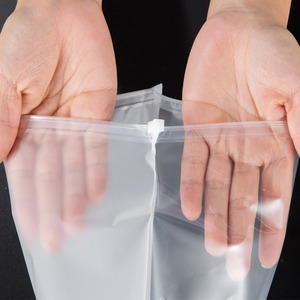 Custom Frosted Zipper <b>Bag</b> Matte Zip Lock Clothing <b>Packaging</b> <b>Bag</b> Reusable Garment Storage <b>Bag</b> With Logo OEM Factory Wholesale - Product Image 2