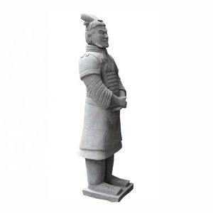 Statue de soldats chinois <span class=keywords><strong>en</strong></span> pierre Antique, décoration de jardin <span class=keywords><strong>en</strong></span> marbre, Granite, guerrier, Sculpture <span class=keywords><strong>en</strong></span> taille de vie - Product Image 1