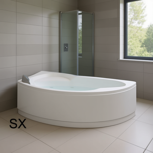 Bañera Esquinera Semicircular Asimétrica 165x85 Dx Hydro C Taps - Product Image 3