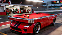 Table de billard professionnelle de style moderne pour l'extérieur Table de billard pour voiture avec caractéristiques respectueuses de l'environnement