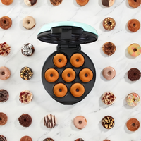 Machine à mini-donuts EXPRESS, usage domestique, machine à mini-donuts ronde électrique, machine à mini-donuts à 7 trous