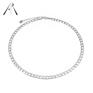 <span class=keywords><strong>Collier</strong></span> <span class=keywords><strong>en</strong></span> <span class=keywords><strong>argent</strong></span> fin sterling 925 pour femmes, polissage haut, classique, <span class=keywords><strong>ras</strong></span> du <span class=keywords><strong>cou</strong></span>, <span class=keywords><strong>plat</strong></span>, lien, chaîne cubaine, offre spéciale - Product Image 6