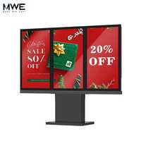 Pantalla Digital LCD para Exteriores de 43"-75" con Un Año de Garantía, 4K, Unión Óptica, Soporte de Pie, Legible Bajo la Luz Solar, IP66
