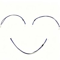 Harnais de câblage personnalisé 4 broches bleu et blanc en PVC avec connecteurs multi-voies pour connexion interne des circuits d'équipements frigorifiques