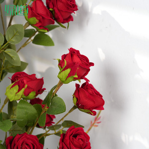 Ramo de Rosas Artificiales Greenway de 30cm-100cm para Decoración de Bodas y San Valentín - Product Image 3