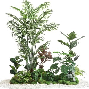 Ensemble d'aménagement paysager de <span class=keywords><strong>plantes</strong></span> <span class=keywords><strong>vertes</strong></span> simulées d'intérieur et d'extérieur Combinaison de bureaux et de centres commerciaux mettant en vedette des <span class=keywords><strong>plantes</strong></span> artificielles - Product Image 3