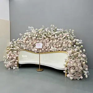Factory Direct Sales Artificial Flower Backdrop Foam Silk For Home Decor Wedding Graduation