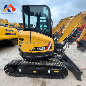 Mini-excavatrice sur chenilles Sany SY35U d'occasion, presque neuve, 3,5 tonnes, moteur Yanmar, pompe à moteur PLC, à vendre - Product Image 4