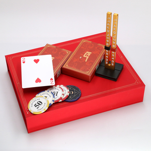 Cartas de Juego Personalizadas, Juego de Lujo en Caja de Regalo Doble, Acabado Brillante, Cartas de Póker Personalizadas, Empaque Rojo para Regalo Empresarial - Product Image 2