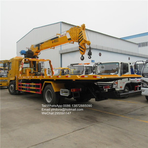 <span class=keywords><strong>Camion</strong></span> de remorquage <span class=keywords><strong>avec</strong></span> <span class=keywords><strong>grue</strong></span>, plateforme hydraulique, treuil de récupération, <span class=keywords><strong>plateau</strong></span> inclinable de 5 tonnes, marque CLW - Product Image 3