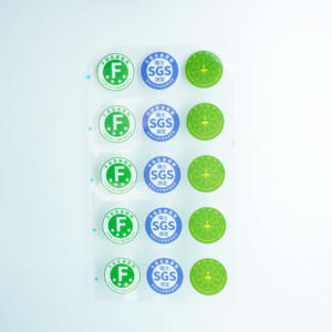 Pegatina de holograma transparente antifalsificación personalizada de PET de alta calidad, excelente adherencia, uso para comida, manualidades, pasteles, jaleas, <span class=keywords><strong>Sushi</strong></span> - Product Image 2