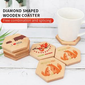Posavasos de bambú con impresión personalizada, juego de posavasos de té de madera con logotipo nórdico de Vietnam 2020 - Product Image 2