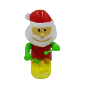 क्रिसमस हवा अप ढोल सांता क्लॉस कैंडी खिलौने
