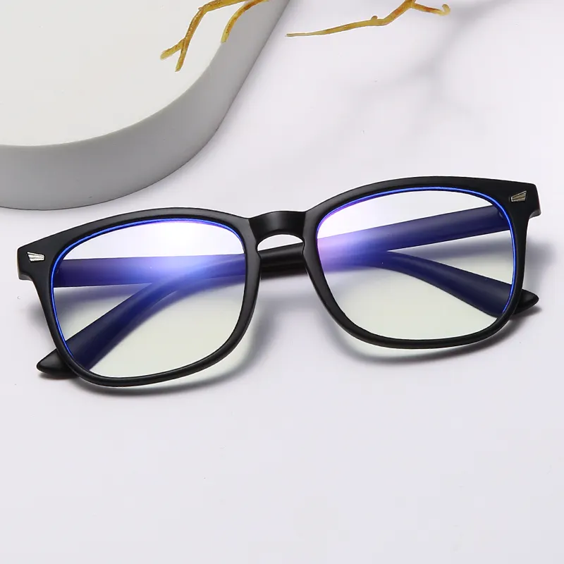 Lunettes Anti-lumière bleue en acétate d'ordinateur à la mode pour femmes, lunettes réglables, monture optique unisexe