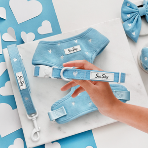 Set <span class=keywords><strong>Guinzaglio</strong></span> e Collare <span class=keywords><strong>per</strong></span> <span class=keywords><strong>Cani</strong></span> SinSky Ricamato Anti-Trazione, Set Pettorina <span class=keywords><strong>per</strong></span> <span class=keywords><strong>Cani</strong></span> Leggera e Regolabile, Pettorina <span class=keywords><strong>per</strong></span> <span class=keywords><strong>Cani</strong></span> Personalizzata in Corduroy di Design - Product Image 2