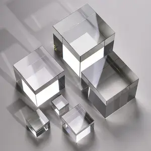 Ehre des Kristalls kunden spezifische 3D-Laser-Geschäftsgeschenke Büro Brief besch werer Blank Crystal Glass Cube