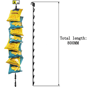 Custom Merchandising Metal <strong>Hanging</strong> <strong>Display</strong> Clips Strips Snacks <strong>Display</strong> For Retail - Product Image 1