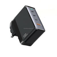 Cargador de Pared Multidispositivo de 100W con Tecnología GaN y Carga Rápida PD para Laptop y Teléfono Móvil